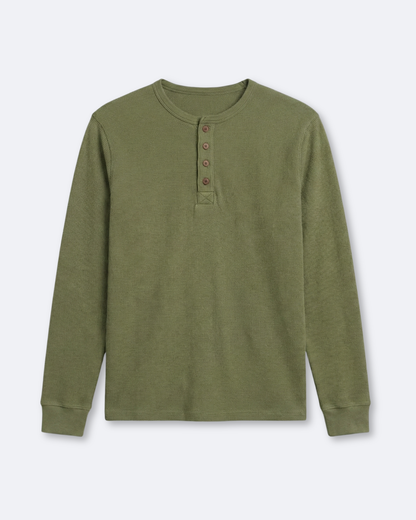 Antonio Waffle Henley Longsleeve