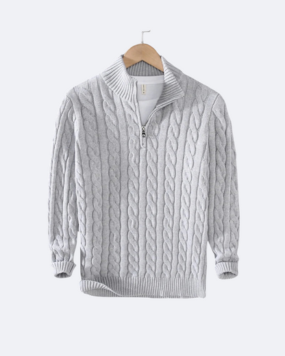 Claudio Cable Knit Quarter-Zip